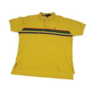 Polo Ralph Lauren Rugby Striped Shirt XL Pony‎ Gorp Core Waffle Knit Preppy